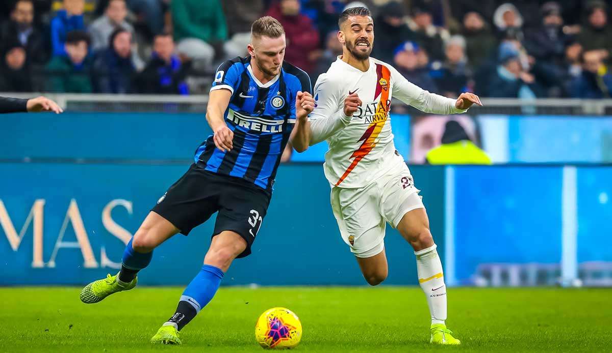 In der Serie A empfängt die AS Rom heute Inter Mailand.