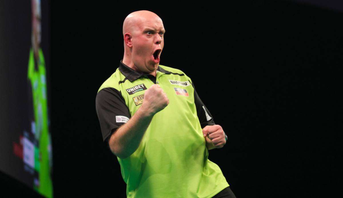 Michael van Gerwen siegte gegen Brendan Dolan.