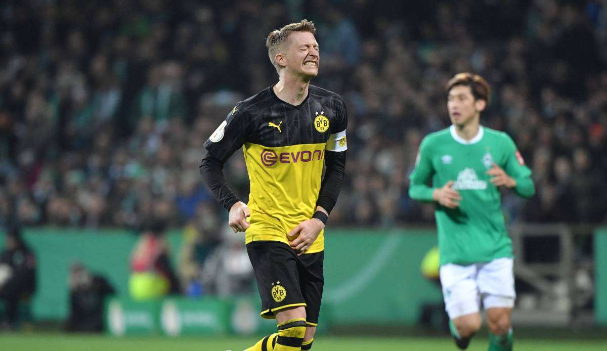 Marco Reus verletzte sich im DFB-Pokal-Viertelfinale gegen Werder Bremen.