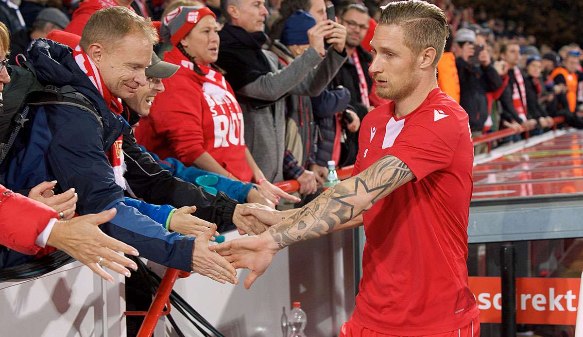 Sebastian Polter hat an die Fans von Union Berlin gespendet.