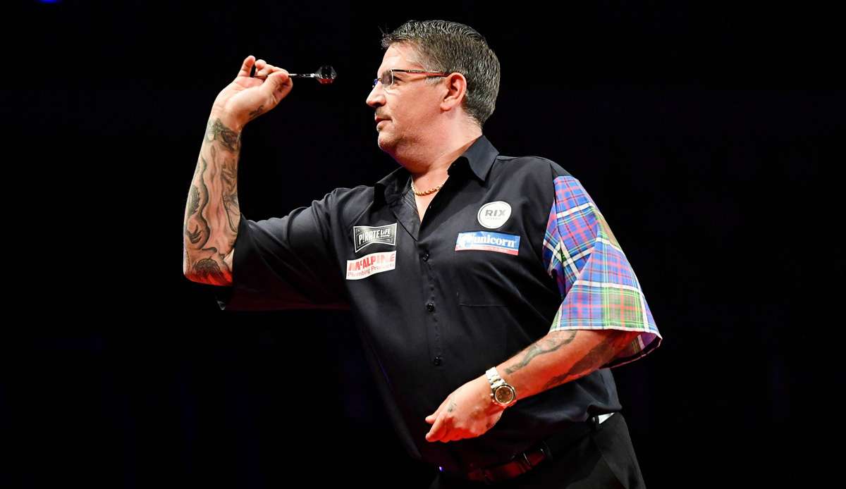 Gary Anderson ist zweifacher Darts-Weltmeister und der vielleicht größte verbliebene Name im Turnier.