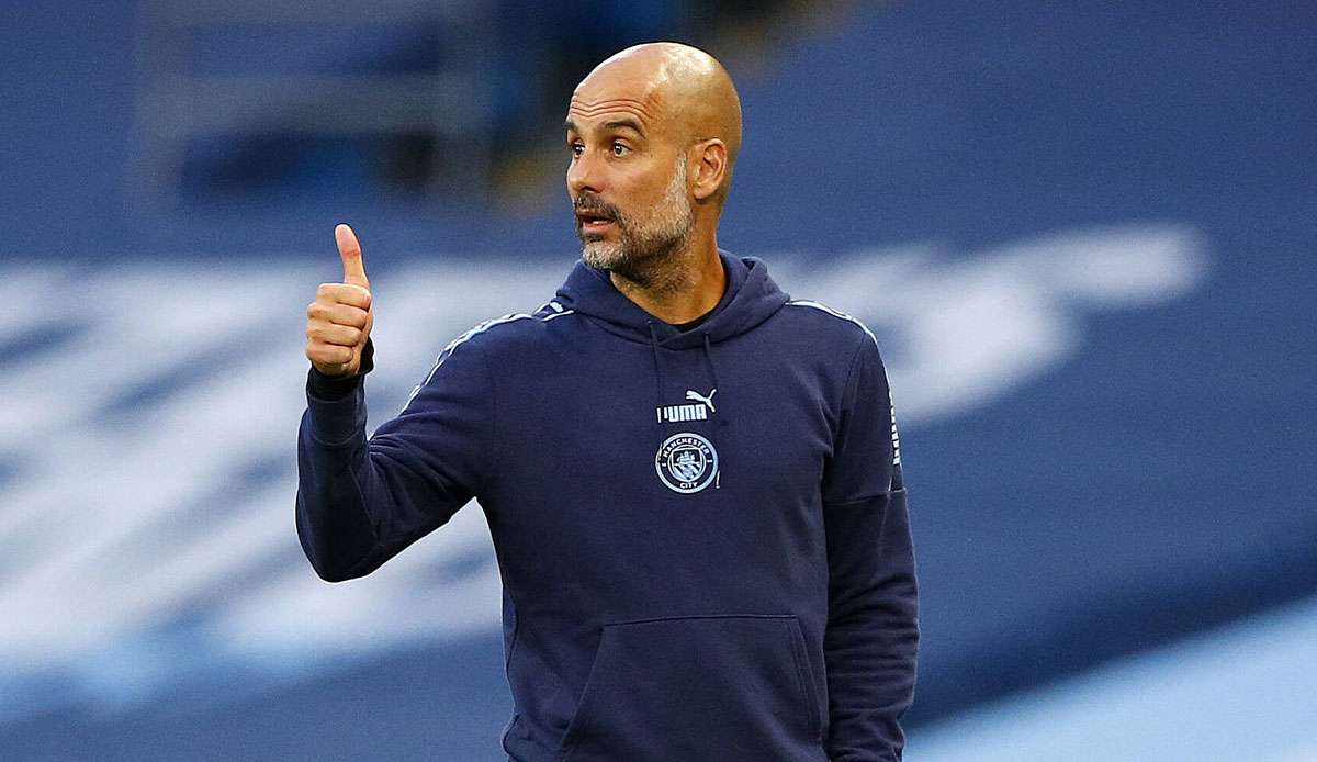 Daumen hoch: Pep Guardiola und Manchester City schließen die von Leroy Sane hinterlassene Lücke.