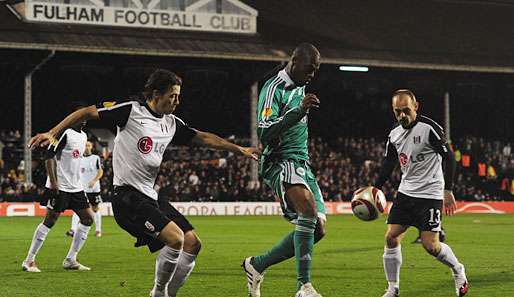 Der Wolfsburger Grafite hatte einen schweren Stand im Londoner Craven Cottage