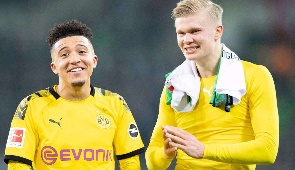 Erling Haaland, Jadon Sancho spielen seit Sommer 2019 gemeinsam beim BVB.