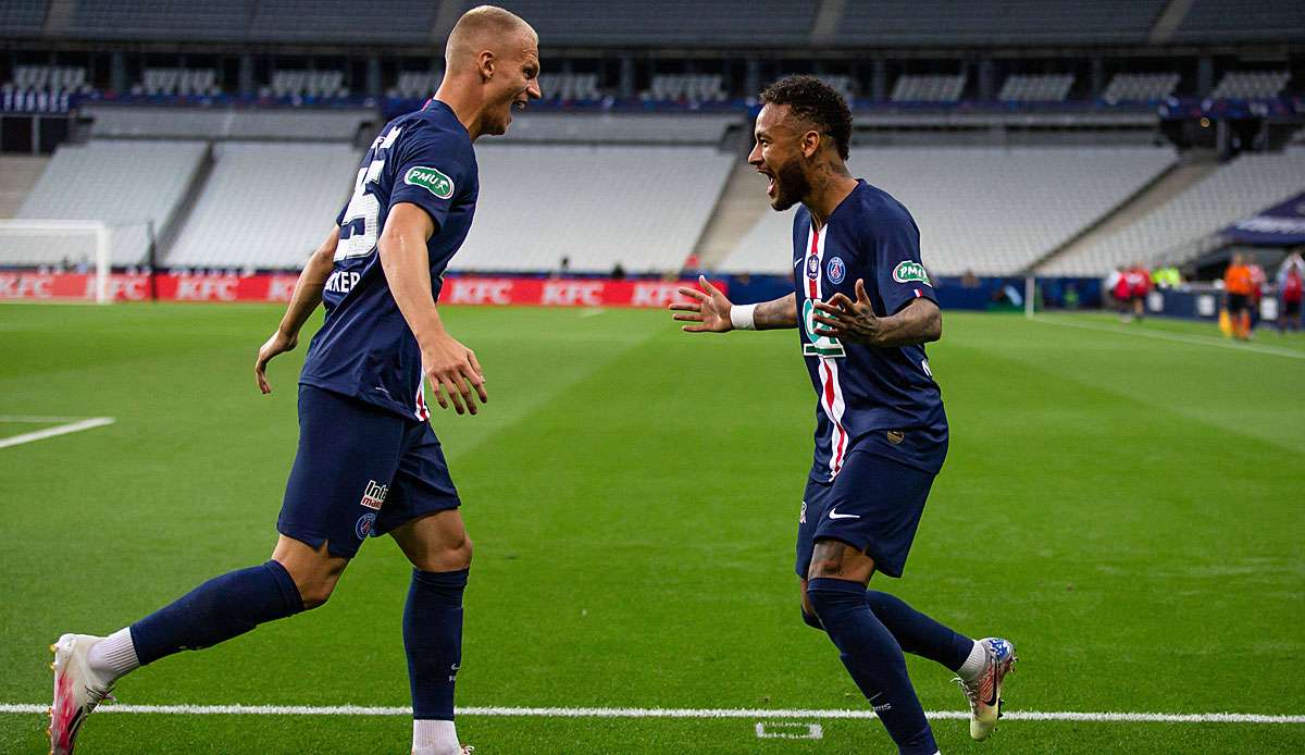 Neymar erzielte im Pokalfinale den Siegtreffer für PSG.