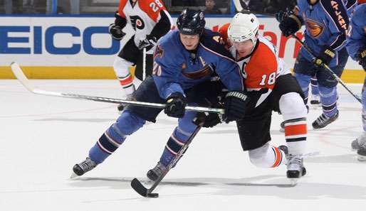 Colby Armstrong (l.) wurde 2001 von den Pittsburgh Penguins gedraftet