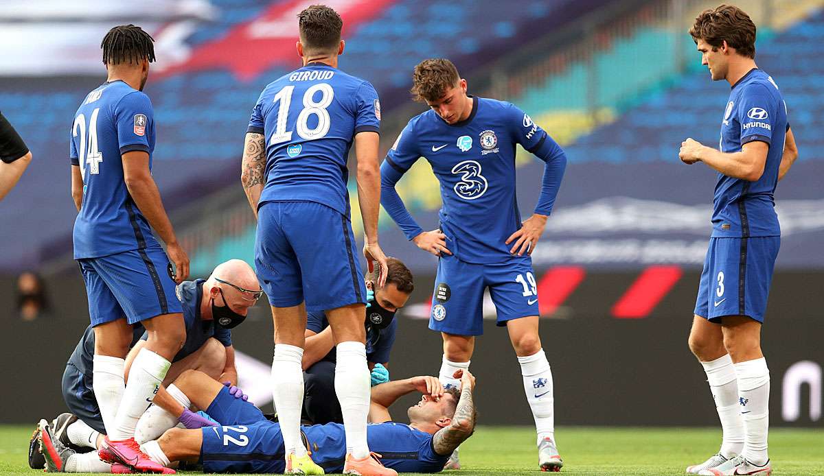 Pulisic war einer von drei Verletzen bei den Blues im FA-Cup-Finale.