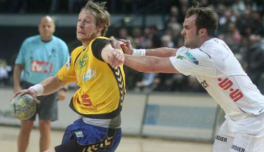 Sebastian Weber (r.) spielt seit 2005 für die HSG Wetzlar