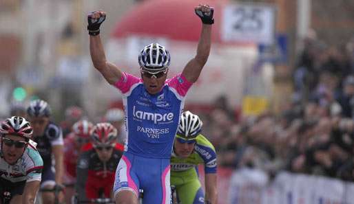 Alessandro Petacchi gilt zur Zeit als einer der schnellsten Sprinter im Radsport