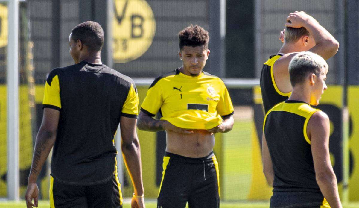 Jadon Sancho ist mit ins Trainingslager nach Bad Ragaz gereist.