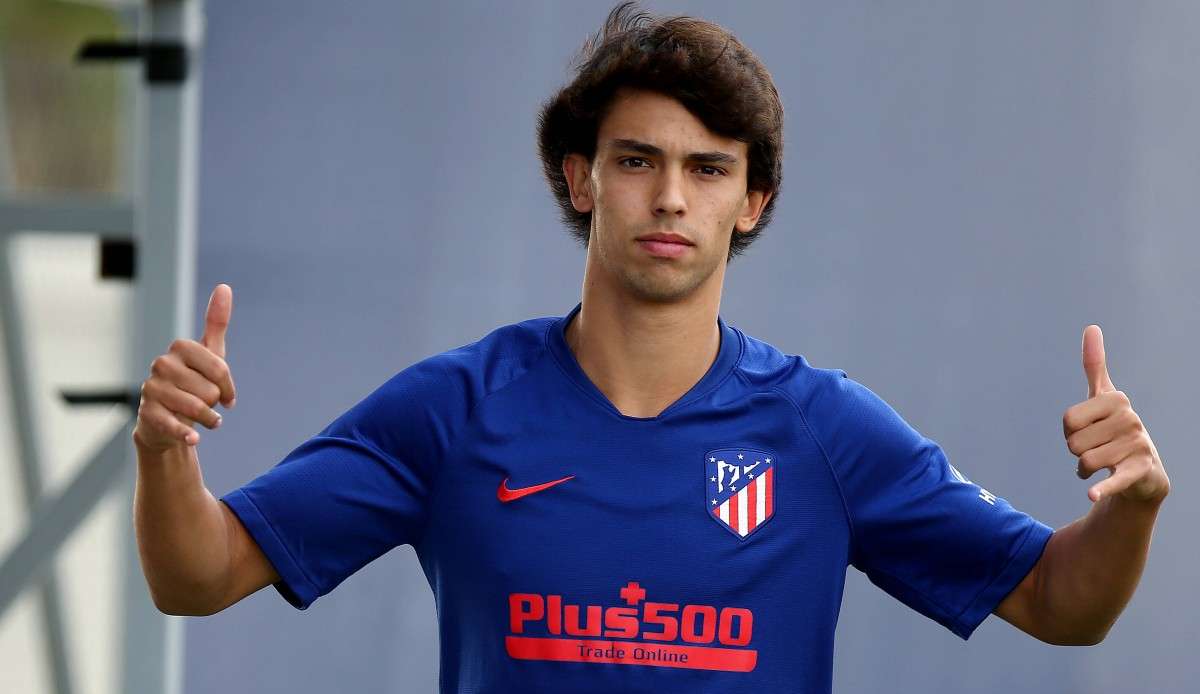 Joao Felix von Atletico Madrid ist bereit für das Spiel gegen RB Leipzig.