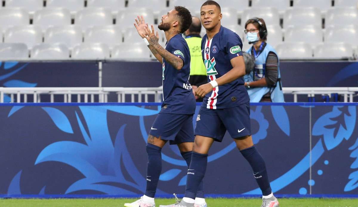 Die Schootingsstars von PSG: Neymar JR. und Kylian Mbappe Lottin