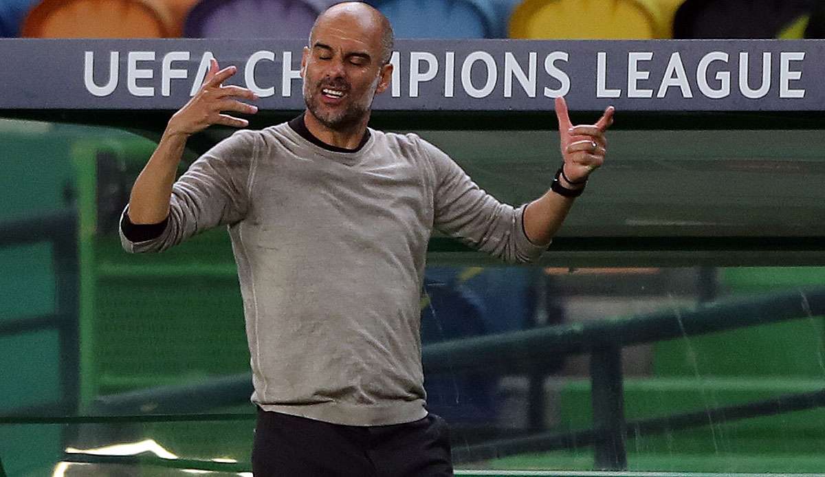 Pep Guardiola ist mit City im Viertelfinale an Lyon gescheitert.