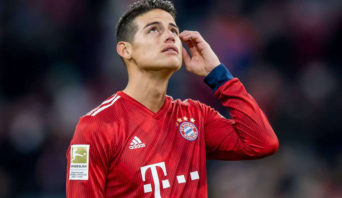 James Rodriguez spielte zwei Jahre lang für den FC Bayern.