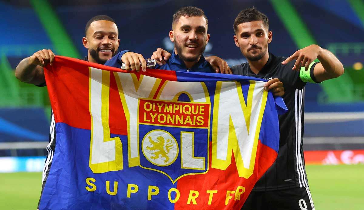 Die Spieler von Lyon gehen auch gegen die Bayern als Außenseiter ins Spiel.