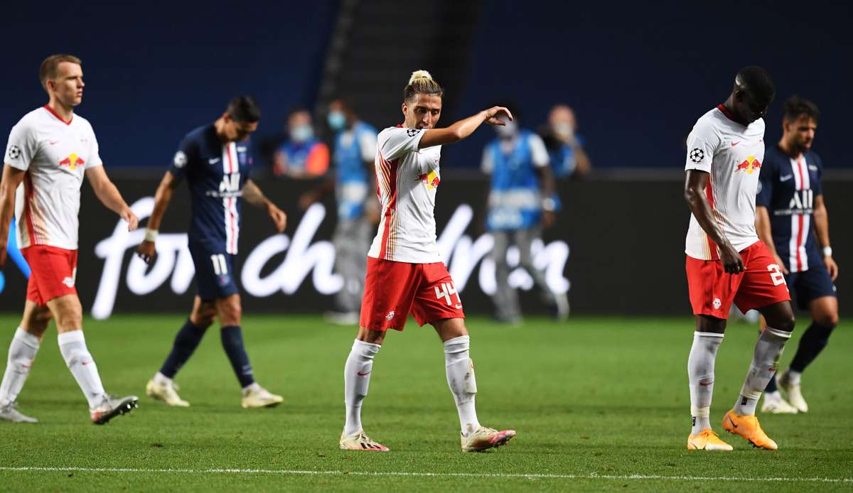 Die Leipziger um Kevin Kampl (M.) waren gegen PSG klar unterlegen.