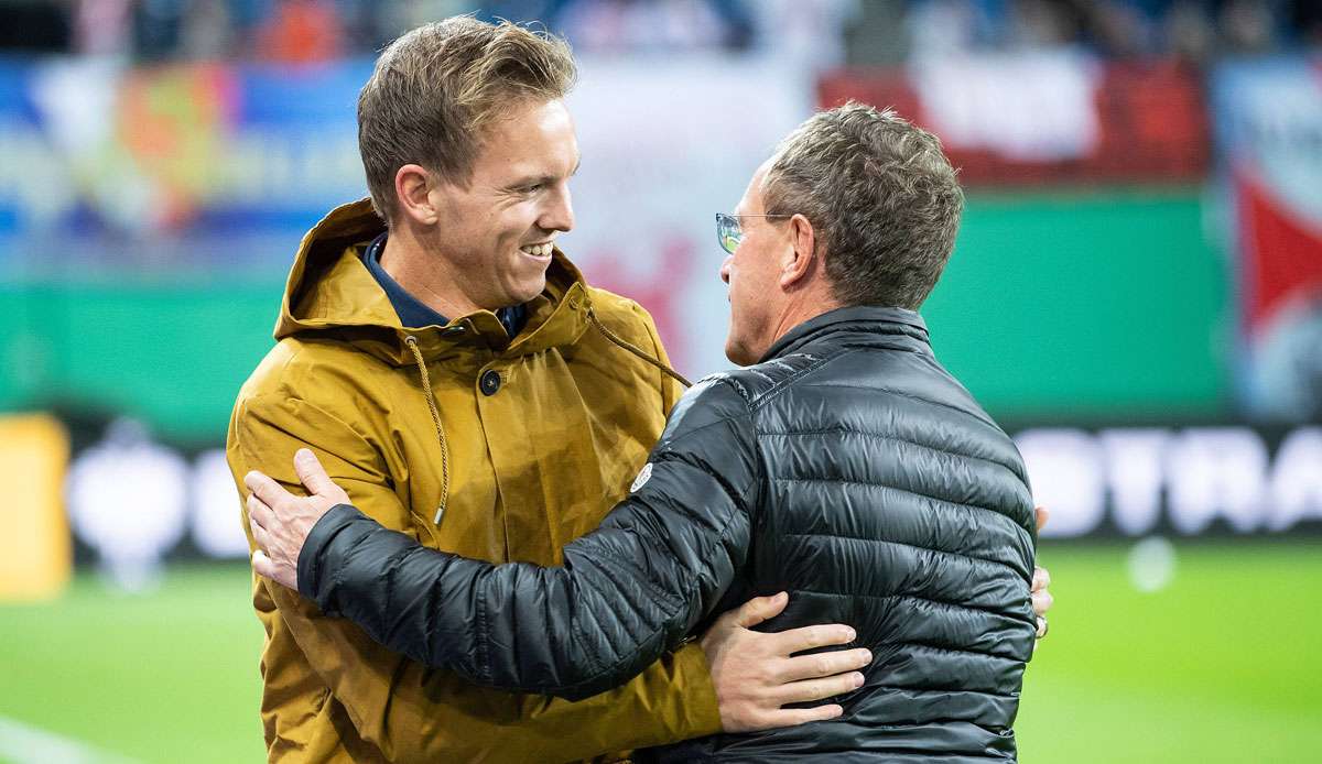 Julian Nagelsmann hat es Ralf Rangnick (r.) angetan.
