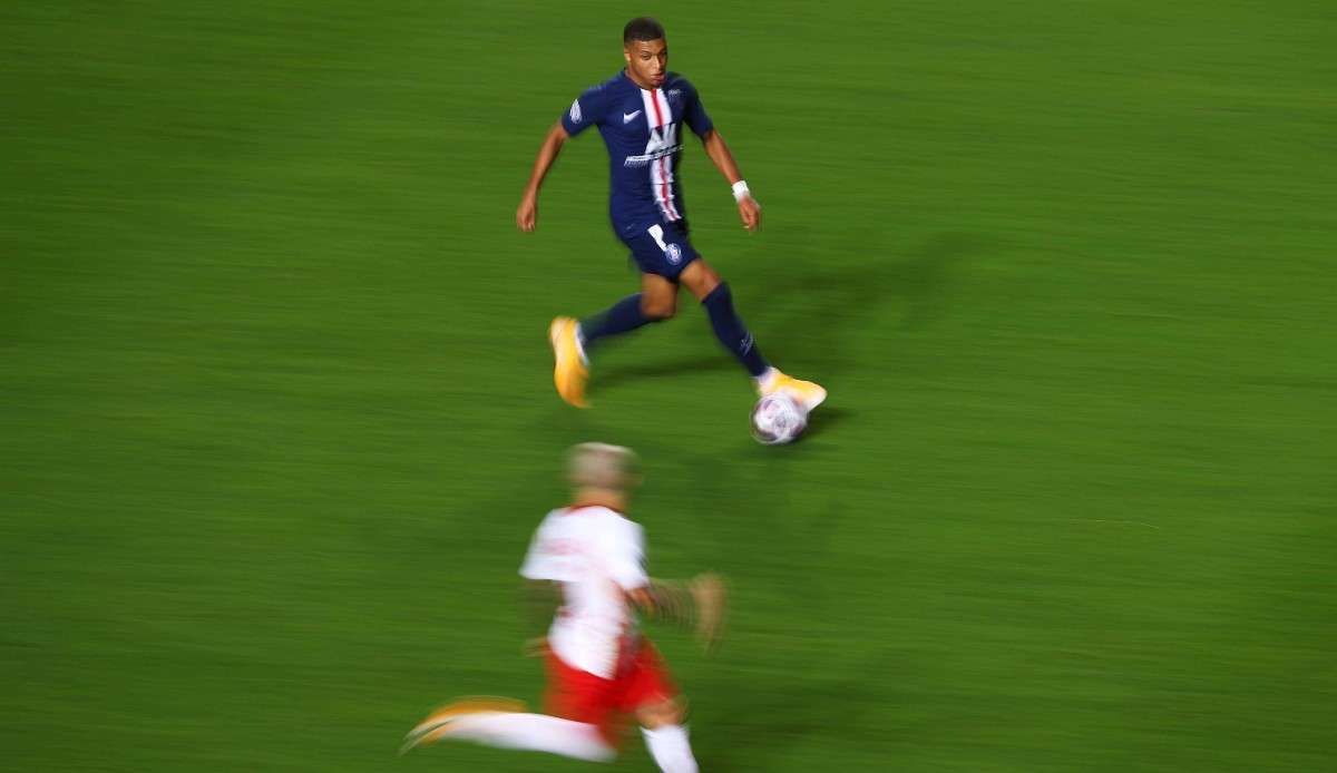 Der Franzose Kylian Mbappe wird für sein hohes Tempo gefürchtet.