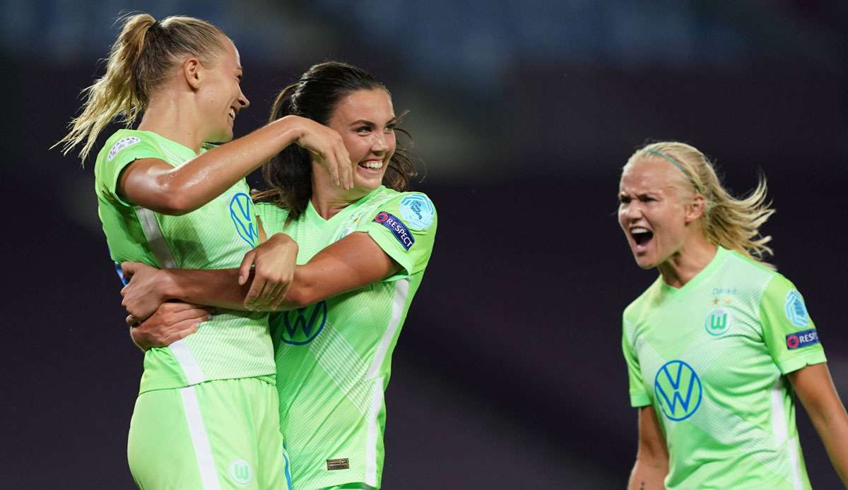 Die Frauen des VfL Wolfsburg stehen im Champions-League-Finale.