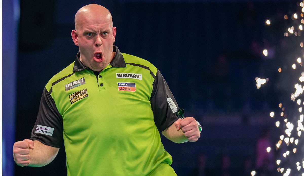 Michael van Gerwen siegte gegen Rob Cross.