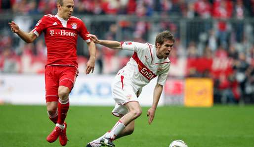 Stuttgarts Aliaksandr Hleb (r.) wird beim Spiel in Berlin seiner Mannschaft nicht helfen können