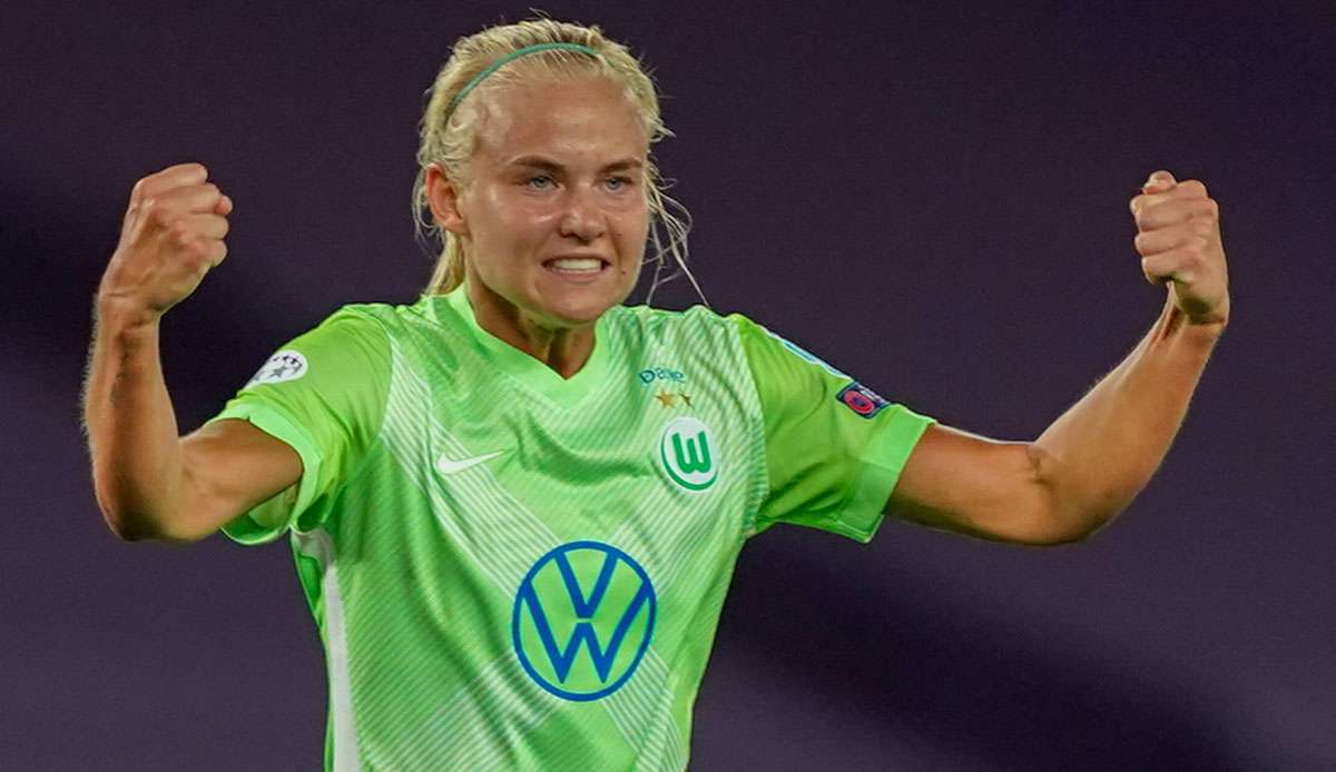 Mit Pernille Harder würde der VfL Wolfsburg die beste Torjägerin der abgelaufenen Saison verlieren.