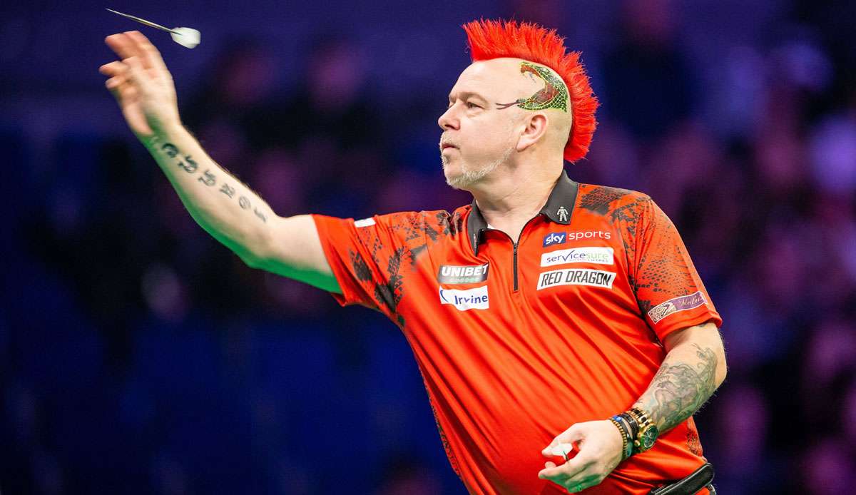 Peter Wright verlor trotz eines 9-Dartes gegen Dary Gurney.