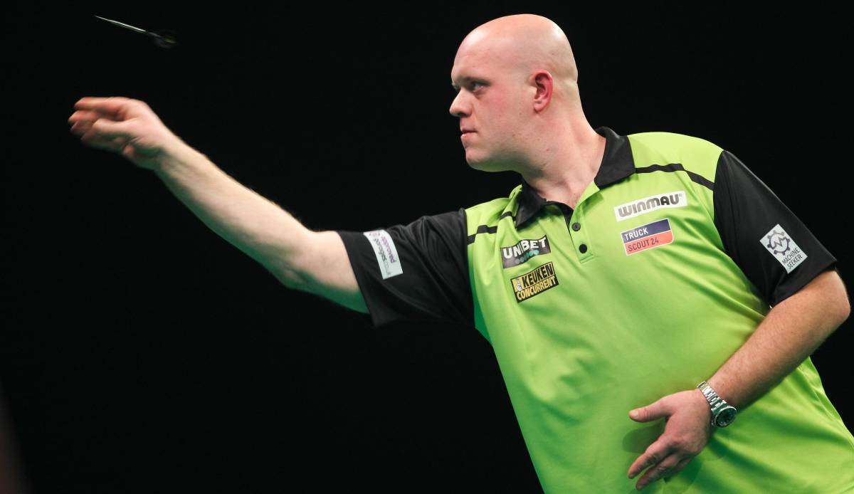 Michael van Gerwen hatte gegen Glen Durrant Matchdarts.