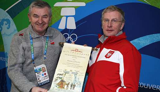 Der polnische NOK-Präsident Piotr Nurowski (l.) starb bei einem Flugzeugabsturz in Russland