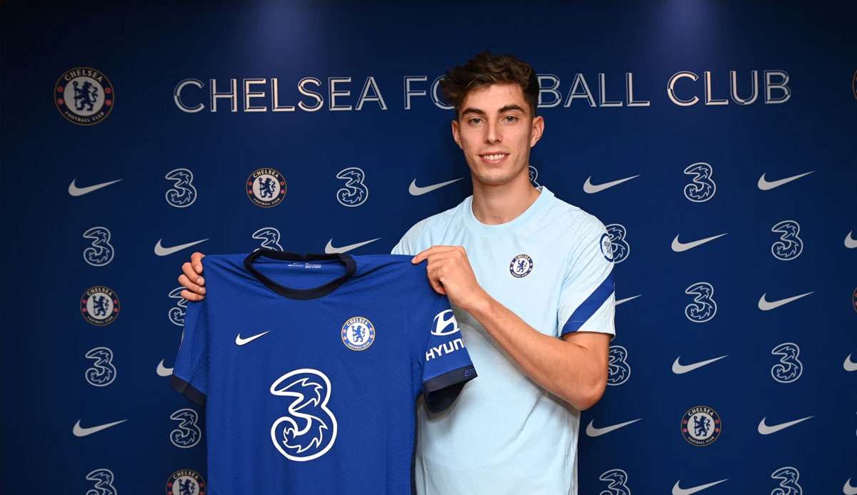 Kai Havertz hat beim FC Chelsea unterschrieben.