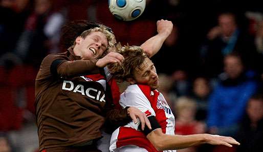 Marius Ebbers (l.) wechselte 2008 von Alemannia Aachen zum FC St. Pauli