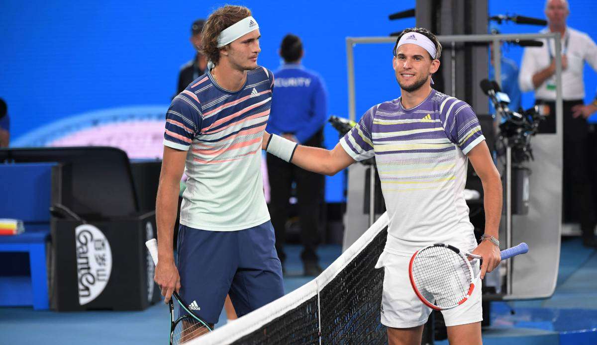 Dominic Thiem und Alexander Zverev könnten im Finale aufeinandertreffen.