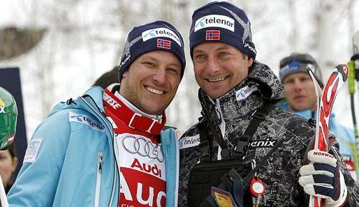 Gehen in Zukunft getrennte Wege: Aksel Lund Svindal und Trainer Marius Arnesen (r.)