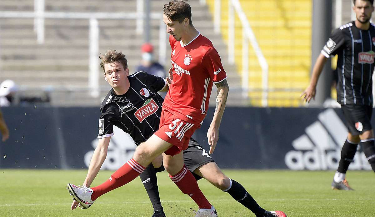Adrian Fein vom FC Bayern stand beim Drittliga-Auftakt in der Startelf.