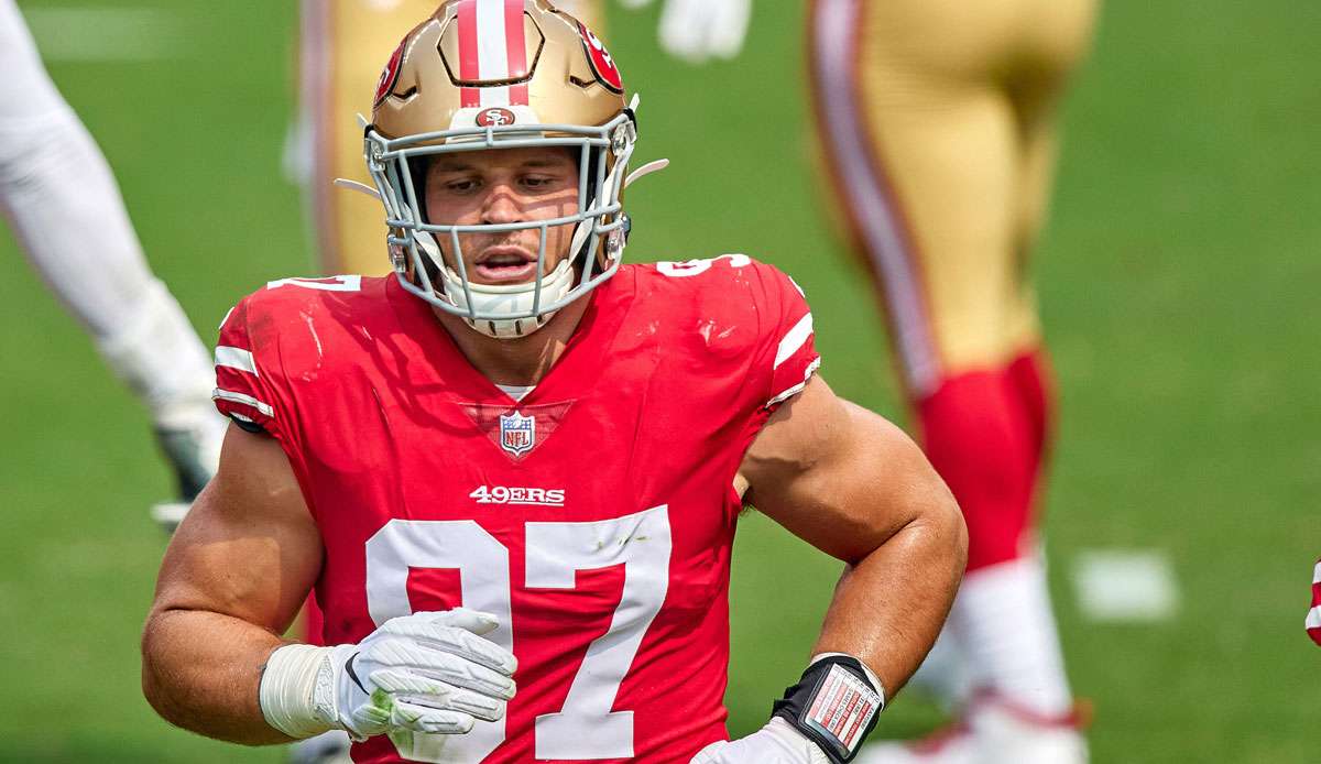 Nick Bosa hat sich offenbar einen Kreuzbandriss zugezogen.