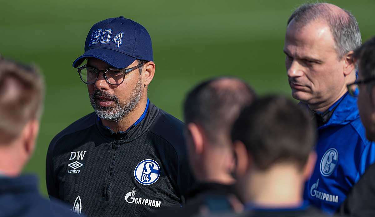 Haben eine ungewisse Zukunft vor sich: Schalke-Trainer David Wagner und Sportvorstand Jochen Schneider.