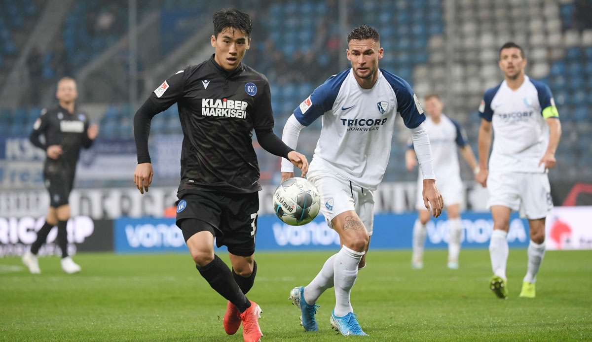 Karlsruhe und Bochum spielen in der 2. Bundesliga.