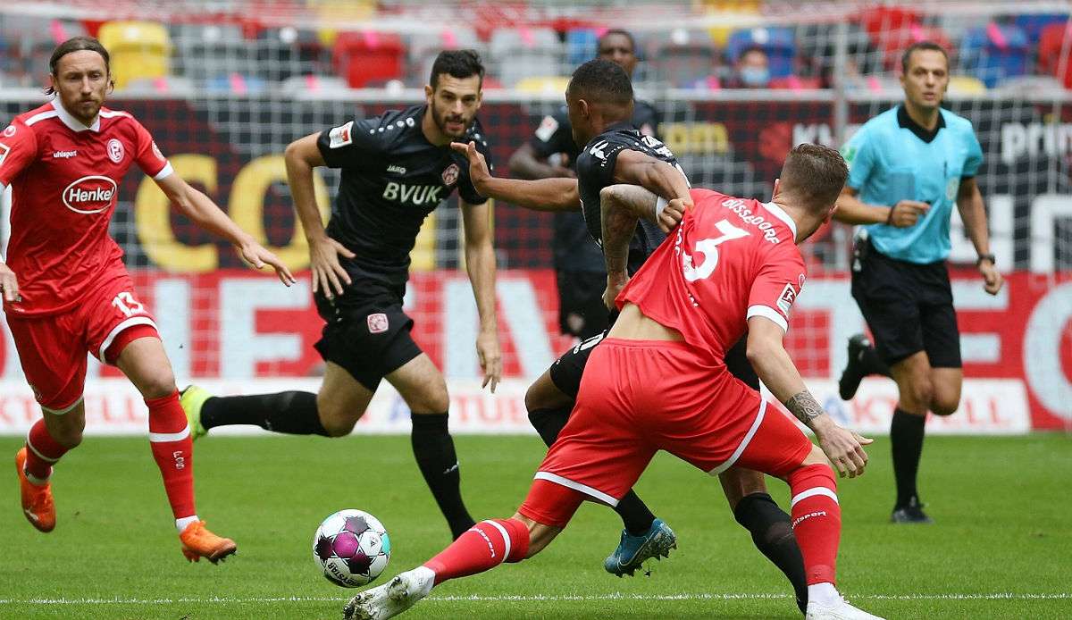 Fortuna Düsseldorf feierte einen späten Sieg gegen die Würzburger Kickers.