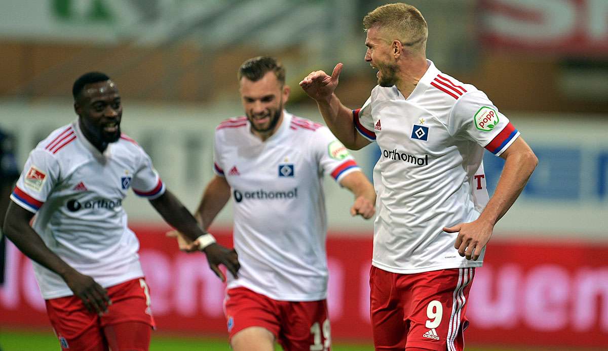 Terodde und der HSV gewannen 4:3 in Paderborn.