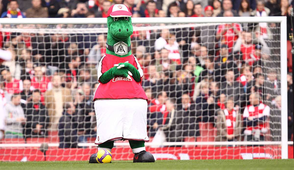 Arsenals Maskottchen Gunnersaurus wird vorübergehend beurlaubt.