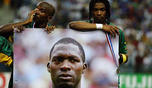 Samuel Eto'o und Rigobert Song trauern um Marc-Vivien Foe