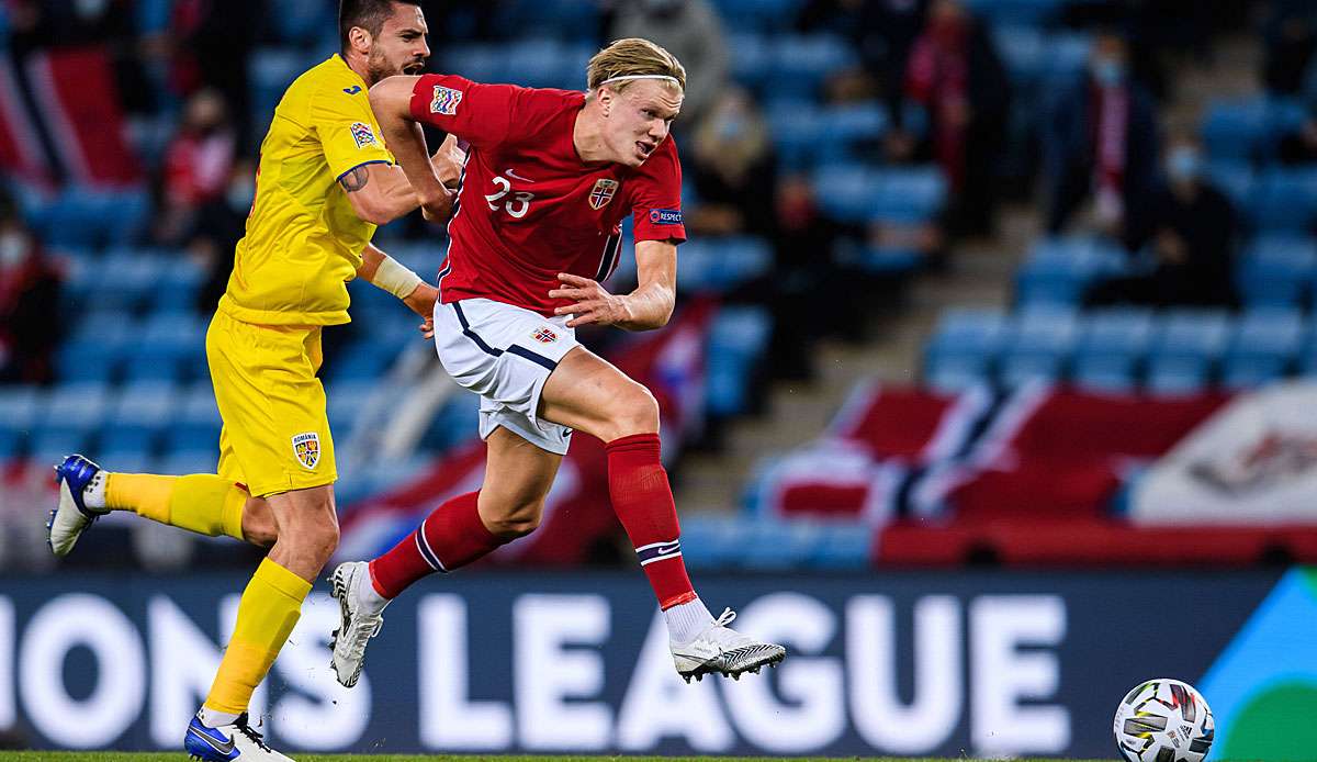 Erling Haaland traf gegen Rumänien dreifach.