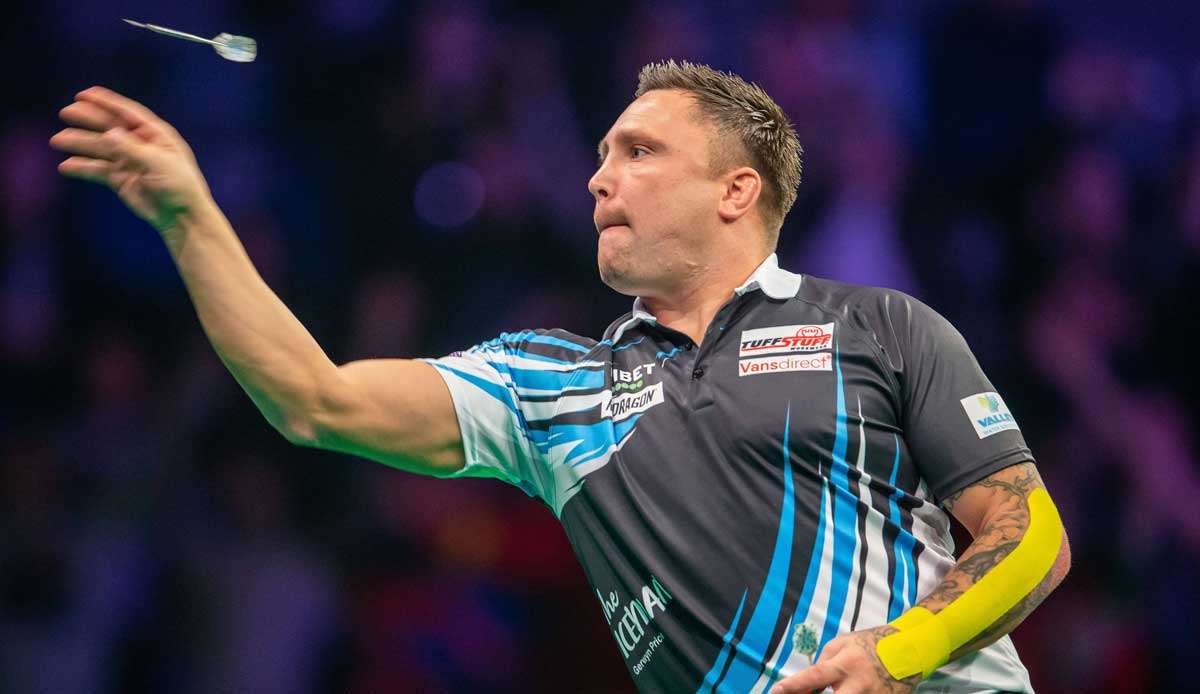 Gerwyn Price wird heute im Finale des World Grand Prix of Darts antreten.