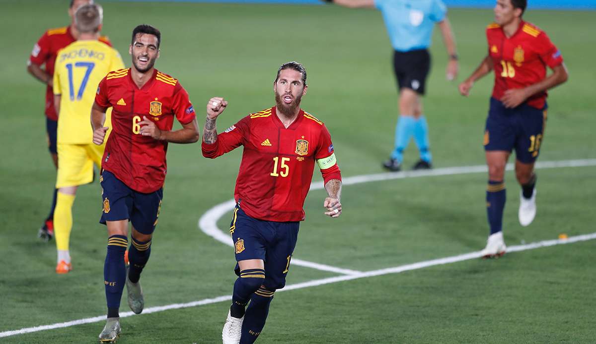 Spanien und die Ukraine stehen sich heute in der Nations League gegenüber.