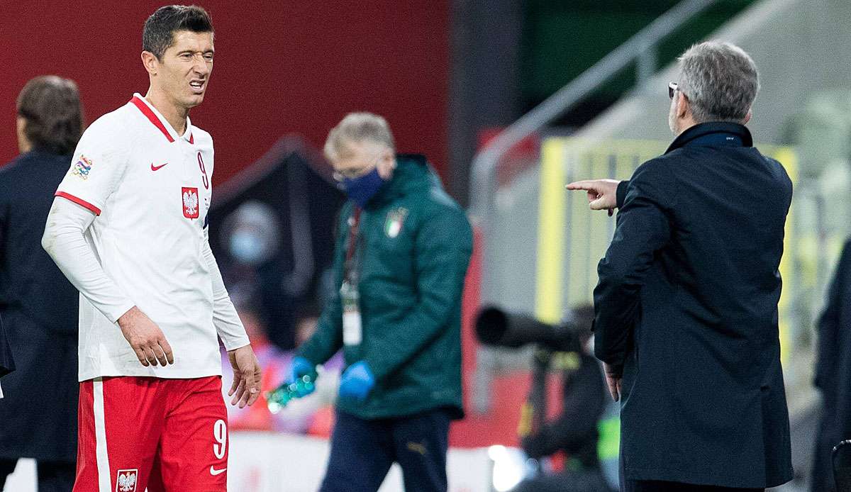 Robert Lewandowski wurde gegen Italien ausgewechselt.