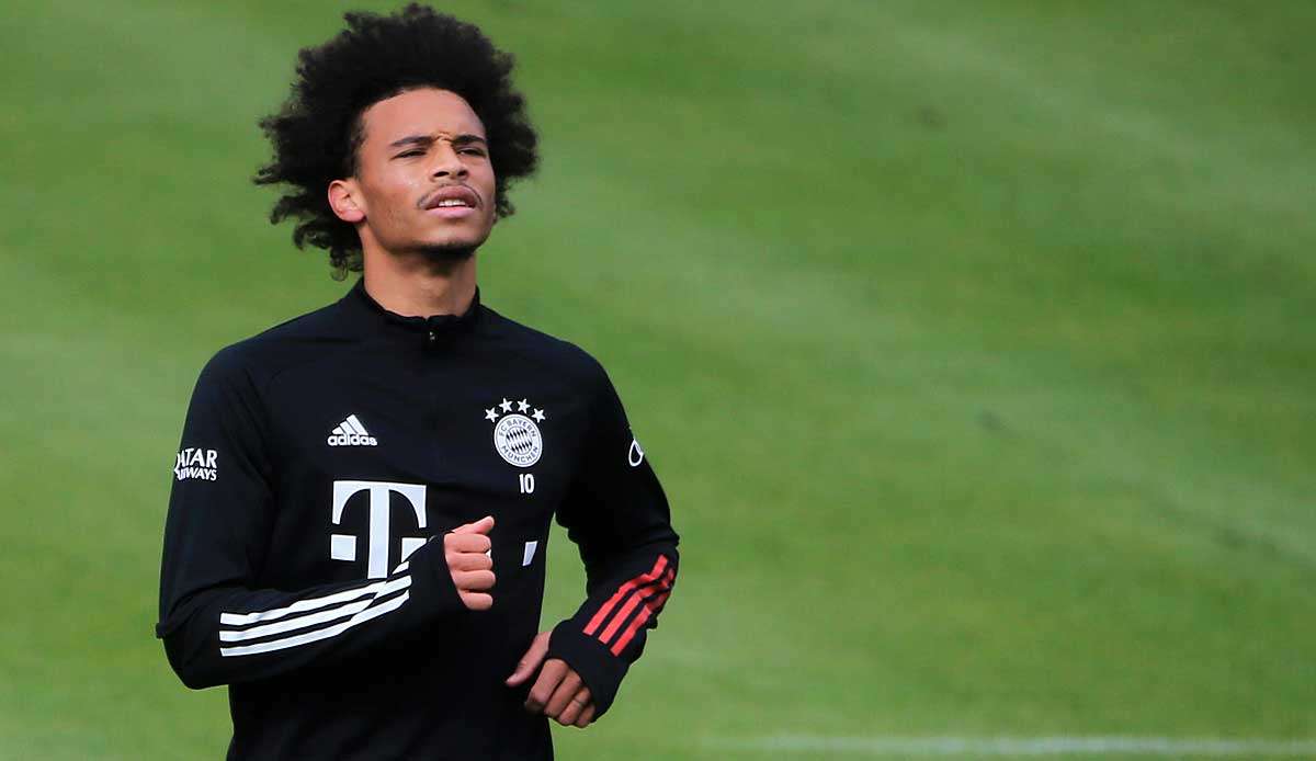 Schuftet aktuell individuell für sein Comeback und soll kommende Woche ins Mannschaftstraining der Bayern einsteigen: Leroy Sane.