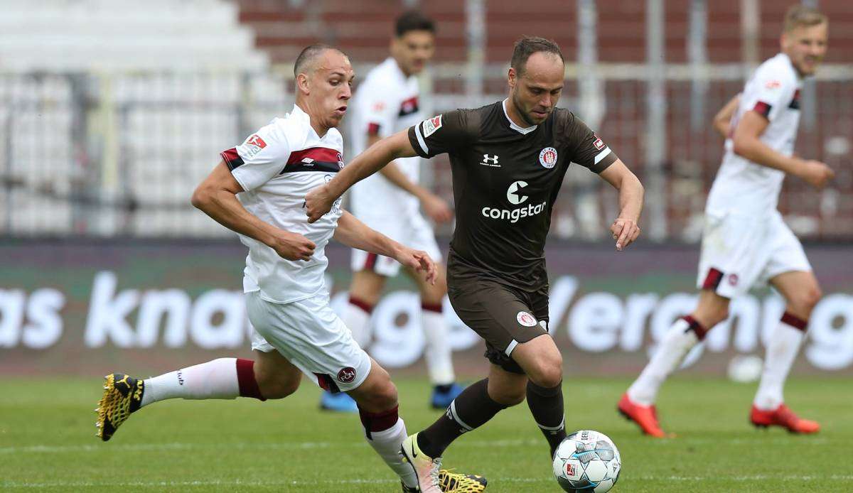 Der FC Sankt Pauli empfängt heute den 1. FC Nürnberg.