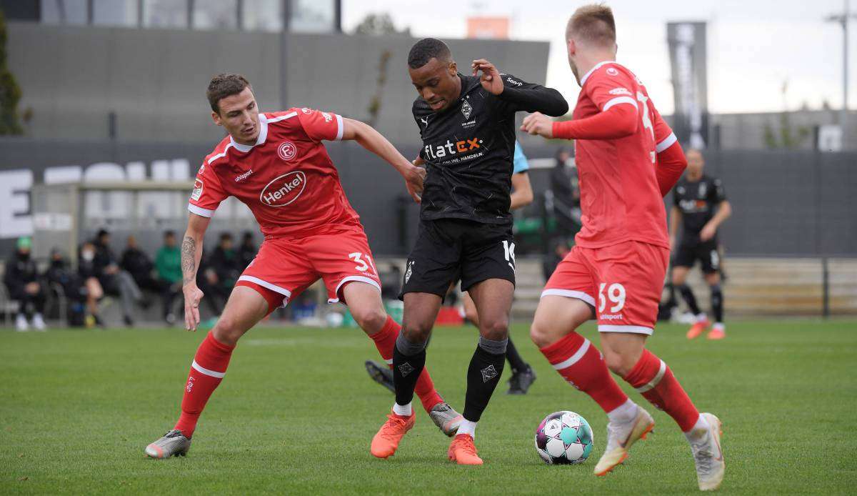 Fortuna Düsseldorf testete in der Länderspielpause gegen Borussia Mönchengladbach.