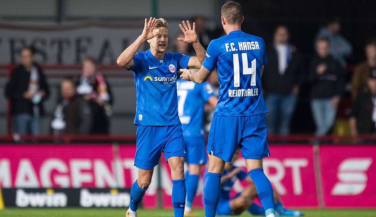 Rostock setzte sich knapp in Verl durch.