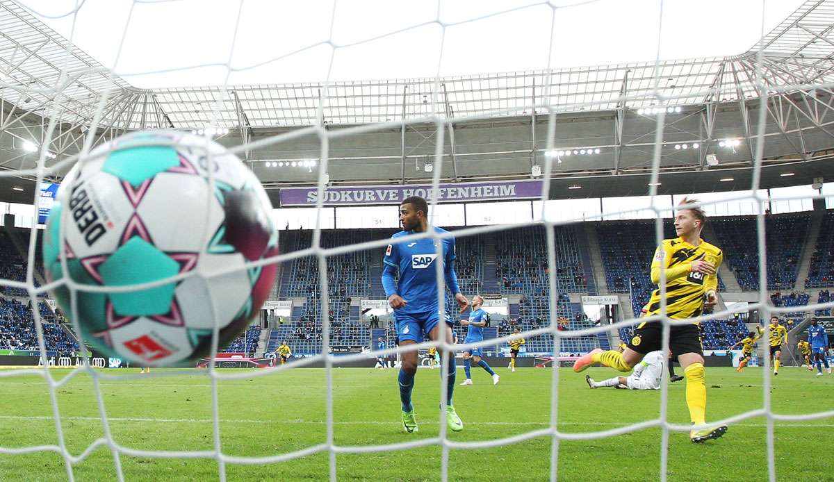 Der BVB gewann in Hoffenheim durch ein Tor von Marco Reus mit 1:0.